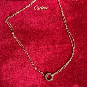 Cartier Love Necklace, 2 Diamonds | Rose Gold
